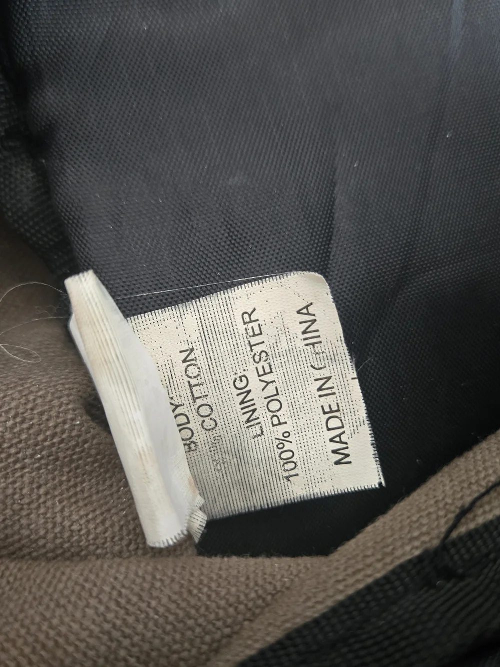 Khaki Canvas Backpack with Swiss Cross Accent